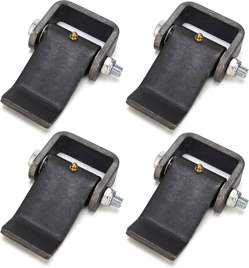 DURIGID Dump Trailer Hinges with Zerk Grease Fitting, Trailer Hinges Weld on, Trailer Door Hinges Heavy Duty Used for Trucks, Dump Trailers, BBQ Smokers, Raw Finish, 4 Pack - Image 1